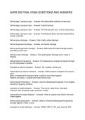 NURS 205 FINAL EXAM QUESTIONS AND ANSWERS
