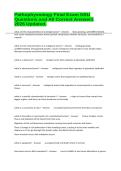 Pathophysiology Final Exam NSU Questions and All Correct Answers 2026 Updated&period;