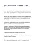 GA Process Server 12 Exam  Questions and Answers