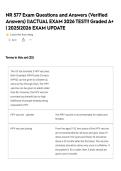 NR 577 Exam Questions and Answers &lpar;Verified Answers&rpar; &vert;&vert;ACTUAL EXAM 2026 TEST&excl;&excl; Graded A&plus; &vert; 2025&vert;2026 EXAM UPDATE