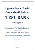 Test Bank - Approaches to Social Research&comma; 6th Edition &ndash; Royce A&period; Singleton Jr&period;&comma; Bruce C&period; Straits &ndash; ISBN 9780190614249 &lpar;Chapters 1&ndash;17&rpar;