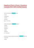 Nagelhout-Pharm 2-Exam 2 Questions Complete With 100&percnt; Verified Answers