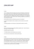 CON 2370 SAP EXAM QUESTIONS AND ANSWERS