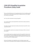 CON 2370 Simplified Acquisition Procedures Study Guide Questions and Answers