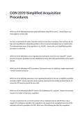 CON 2370 Simplified Acquisition Procedures Test Questions and Answers