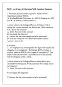 DOS 2 test 1 &lpar;part A&rpar; Questions With Complete Solutions