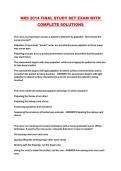 NRS 2014 FINAL STUDY SET EXAM WITH COMPLETE SOLUTIONS 