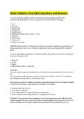 Nclex Pediatrics Test Bank Questions and Answers&period;