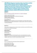 WGU D195 Data Management Foundations Theory Exam Review and Study Guide for Western Governors University Students &vert; Database Fundamentals&comma; Data Modeling Concepts&comma; Relational Database Structures&comma; SQL Basics&comma; Data Governance&comma; Information Security Principles
