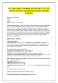 CRC Exam Book 1 Questions with All Correct & 100&percnt; Verified Answers &vert;Actual Complete Exam &vert;Already Graded A&plus;