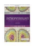 Testbank for Pathophysiology&colon; The Biologic Basis for Disease in Adults and Children 8th Edition graded A&plus;