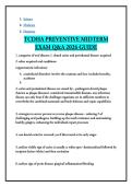 TCDHA PREVENTIVE MIDTERM EXAM Q&A 2026 GUIDE