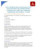 SACA C-202 Electric Motor Control Systems ACTUAL EXAM QUESTIONS AND ANSWERS 2026&sol;2027 &vert; Certification Exam &vert; Ladder Logic&comma; Components & Troubleshooting &vert; Pass Guaranteed - A&plus; Graded