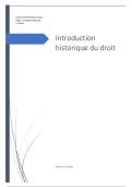 Cours entier de l'introduction historique du droit L1 
