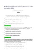 Hesi Fundamentals Practice Test Evolve Practice Test &lpar; 2023 latest update &rpar; Q & A