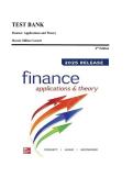 TEST BANK&lowbar;&lowbar;Finance&colon; Applications and Theory 6th Edition by Marcia Millon Cornett &comma; ISBN&colon; 9781266494918 &vert;All Chapters Included&vert; Guide A&plus;