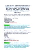 ATI PN MATERNAL NEWBORN PROCTORED EXAM  TESTBANK&sol; NGN ATI PN MATERNAL NEWBORN  PROCTORED EXAM&sol;ACTUAL EXAM WITH 250&plus; QUESTIONS AND CORRECT ANSWERS WITH RATIONALES &lpar;VERIFIED ANSWERS&rpar; &vert;ALREADY  GRADED A&plus;