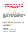 COMD 4450 EXAM 2026 LATEST  QUESTIONS AND ANSWERS&vert; ACE  YOUR GRADES&period;