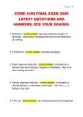 COMD 4450 FINAL EXAM 2026  LATEST QUESTIONS AND  ANSWERS&vert; ACE YOUR GRADES&period; 