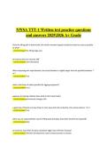 NWSA TTT-1 Written Test Practice &ndash; 2025&ndash;2026 &ndash; Complete Questions and Answers &lpar;A&plus; Grade&rpar;