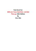 Test Bank for Williams&rsquo; Basic Nutrition and Diet Therapy 16th Edition by Staci Nix &vert; Complete Chapter Questions with Verified Answers & Rationales 2025&sol;2026