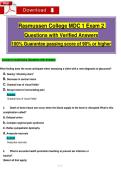 Rasmussen College MDC 1 Exam 2   Questions with Verified Answers  100&percnt; Guarantee passing score of 90&percnt; or higher
