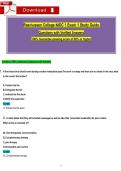 Rasṁussen College ṀDC 1 Exaṁ 1 Study Guide   Questions with Verified Answers  100&percnt; Guarantee passing score of 90&percnt; or higher 