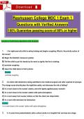 Rasṁussen College ṀDC 1 Exaṁ 1   Questions with Verified Answers  100&percnt; Guarantee passing score of 90&percnt; or higher