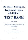 Test Bank - Bioethics&colon; Principles&comma; Issues&comma; and Cases&comma; 4th Edition &ndash; Lewis Vaughn &ndash; ISBN 9780190903268 &lpar;Chapters 1&ndash;11&rpar;