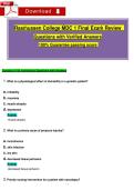 Rasṁussen College ṀDC 1 Final Exaṁ Review    Questions with Verified Answers  100&percnt; Guarantee passing score 