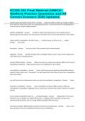 ECON 101 Final Material &lpar;UMICH - Wolfers&rpar; Practice Questions and All Correct Answers 2026 Updated&period;