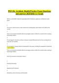 PSI Life&comma; Accident&comma; and Health Practice Exam &ndash; 2025&ndash;2026 &ndash; Complete Questions and Answers &lpar;A&plus; Grade&rpar;