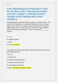 TCFP FIREFIGHTER I&sol;II CHAPTERS 1-5 TEST  EXAM&vert;&vert; 2025 LATELY UPDATED QUESTIONS  AND 100&percnt; CORRECT ANSWERS&vert;&vert; NEWEST  VERSION WITH VERIFIED SOLUTIONS  GRADED A&plus; 