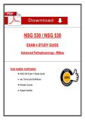 NSG 530 &sol; NSG 530   EXAM 4 STUDY GUIDE  Advanced Pathophysiology - Wilkes 