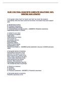 ELED 3100 FINAL EXAM WITH COMPLETE SOLUTIONS 100&percnt; VERIFIED 2026 UPDATE&excl;&excl;