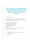Package deal for NR 605 Advanced Pharmacology Exam Review&comma; 2026&ndash;2027 &ndash; Study Guide Questions with Verified Answers &lpar;Latest Update&rpar;