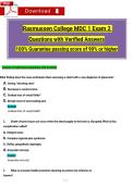 Rasmussen College MDC 1 Exam 2   Questions with Verified Answers  100&percnt; Guarantee passing score of 90&percnt; or higher