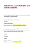 HCA 512 QUIZ 6 QUESTIONS AND 100&percnt; VERIFIED ANSWERS