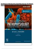 Complete Test Bank for Pathophysiology 9th Edition&colon; The Biologic Basis for Disease in Adults and Children by McCance & Huether&comma; Edited by Julia Rogers &ndash; Verified Questions and Answers