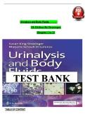 TEST BANK For Urinalysis and Body Fluids&comma; 7th Edition by Strasinger &vert; Verified Chapters 1 - 17 &vert; Complete Newest Version
