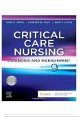 Test Bank for Critical Care Nursing Diagnosis and Management 9th Edition by Linda D&period; Urden&comma; Kathleen M&period; Stacy Included All Chapters 1-41