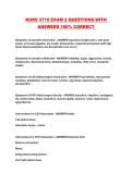 NURS 3710 EXAM 2 QUESTIONS WITH ANSWERS 100&percnt; CORRECT 