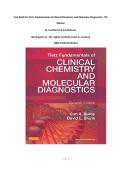 Test Bank for Tietz Fundamentals of Clinical Chemistry and Molecular Diagnostics&comma; 7th Edition  by Carl Burtis & David Bruns  &vert;All Chapters &lpar;1&ndash;49&rpar; &vert; Q&As Verified&vert; Grade A&plus; Assured &vert;ISBN 9780323292061