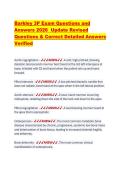 Barkley 3P Exam Questions and Answers 2026 Update Revised Questions & Correct Detailed Answers Verified