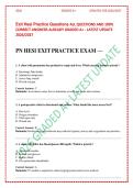 HESI Exit Exam &ndash; All Questions & 100&percnt; Correct Answers&comma; Already Graded A&plus; &ndash; Latest 2026 Test Bank