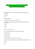 REVENUE MANAGEMENT FINAL EXAM QUESTIONS AND ANSWERS