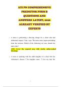 ATI PN COMPREHENSIVE PREDICTOR FORM B QUESTIONS AND ANSWERS LATEST&comma; 2026 ALREADY VERIFIED BY EXPERTS