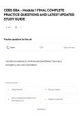 CEBS GBA - Module 1 FINAL COMPLETE PRACTICE QUESTIONS AND LATEST UPDATED STUDY GUIDE