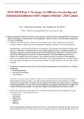 WGU D253 Task 2&colon; Strategies for Effective Leadership and Emotional Intelligence with Complete Solution &vert; 2026 Update