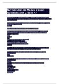 NURSG 5432-400 Module 3 Exam Questions with graded A&plus;